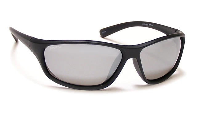 Coyote Eyewear Sportsman's Polarized Sunglasses, M.Black, Gray/Silver Mirror Coyote Eyewear Sportsman's Polarized Sunglasses, M.Black, Gray/Silver Mirror