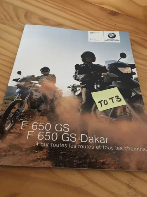 BMW motorrad F650GS F650 GS Dakar F 650 moto prospectus brochure catalog