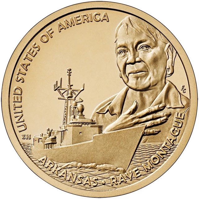 thumbnail image 2 of 2022 P Mint Sacagawea Native American $1 Uncirculated Coin + Protective Capsule 2 of 3