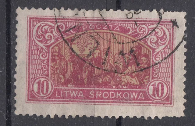 1) Srodkowa Litwa - Mittellitauen 1921 Mi.Nr: 40 A gest.        (2648)x