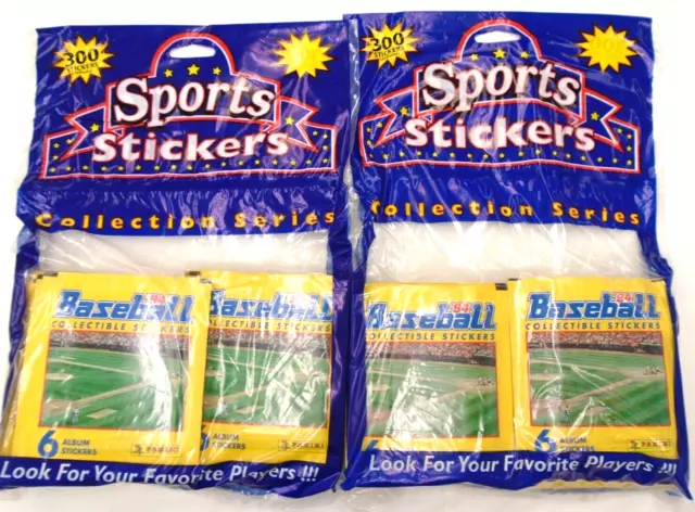 2 1994 Panini MLB Baseball Collectible Album Stickers Bags Sealed Packs