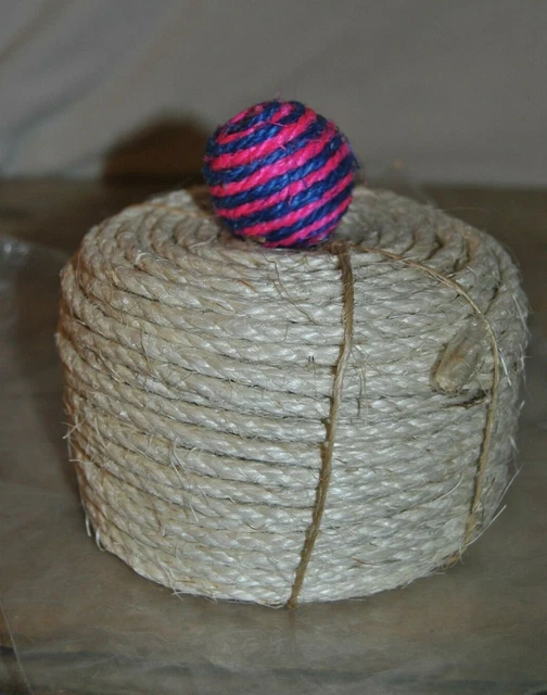 Bola de sisal natural para gato Yangbaga para rascarse poste árbol reemplazo nueva abierta