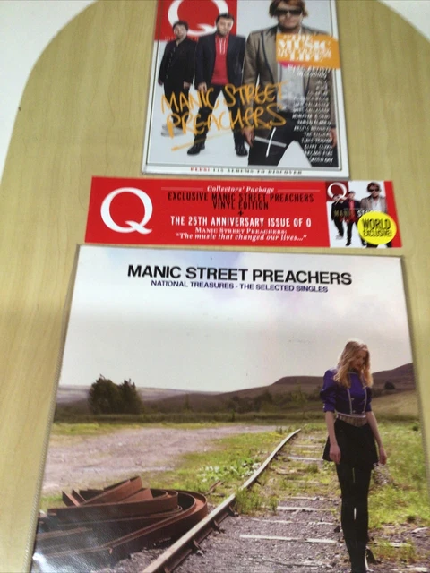 Manic Street Preachers-Lp-National Treasures-The Selected Singles+Q Mag-Ex/Unpl