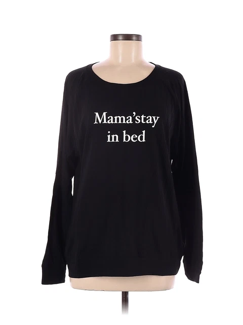 EMI JAY Women Black Long Sleeve T-Shirt S