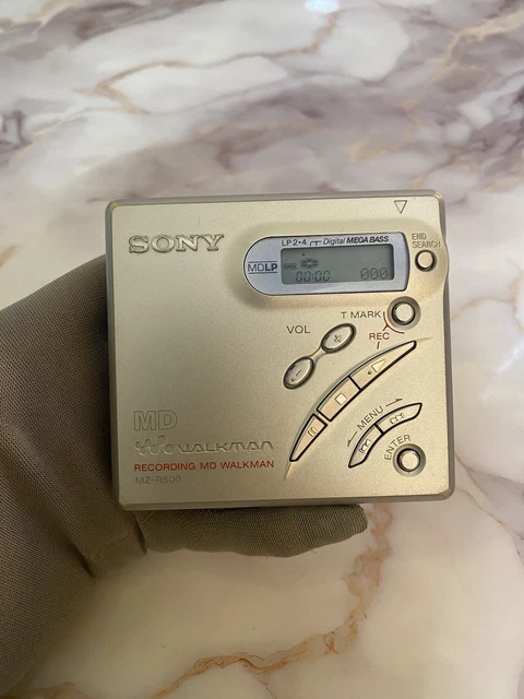 Sony MZ-R500 Walkman MiniDisc Avec Disc – état Impeccable, Couleur Bleue