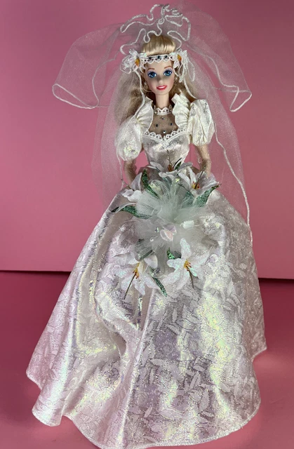 Barbie Porcelain Star Lily Bride First In Wedding Flower Series