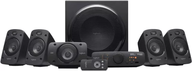 Logitech Z906 5.1 Surround Speaker System, Theater-Quality Remote Control, Black
