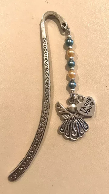 Bookmark Nurse Teacher Gift Tibetan Silver Angel Thank You