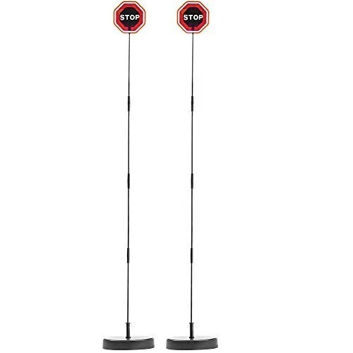 (Set of 2) Smart Parking LED Garage Flashing Warning Stop Sign - Bumper