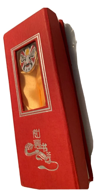 Chinese Opera Mask Enamel Metal Bookmark Beijing Opera.