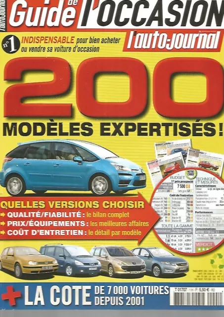 L'auto Journal Hs N°01 - Guide De L'occasion - 200 Modeles Expertises