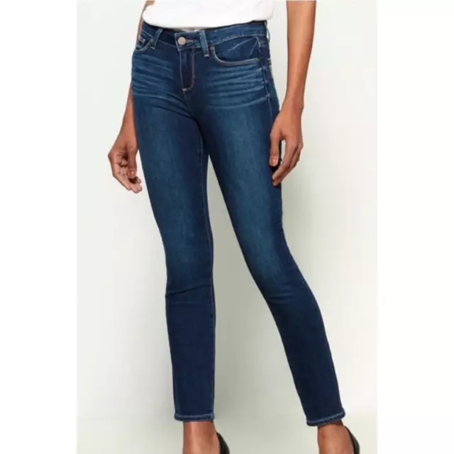 Paige Skyline Ankle Peg Skinny Mid Rise Transcend Everdeen Wash Jeans Sz 27