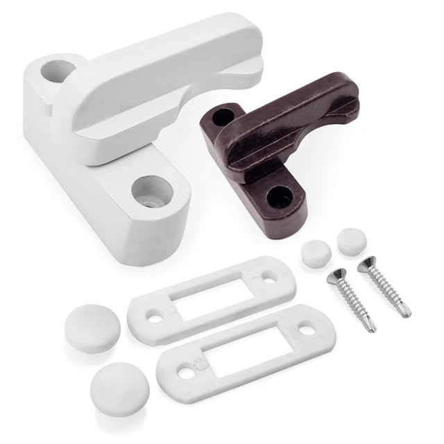 SASH WINDOW DOOR Lock High Security Jammer Safety Locking Arm UPVC PVC