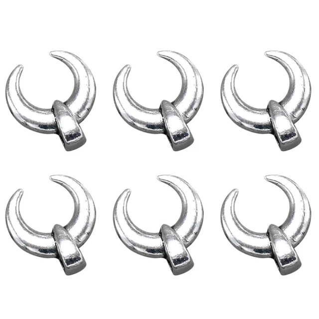 100 stücke Legierung Ox Hörner Anhänger Charme DIY Schmuckherstellung Zubehör fü 2