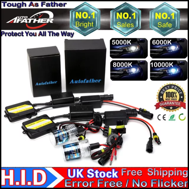 AC Canbus 55W H7 HID Xenon Conversion Kit 6000K 8000K Car Headlight Ballast Bulb