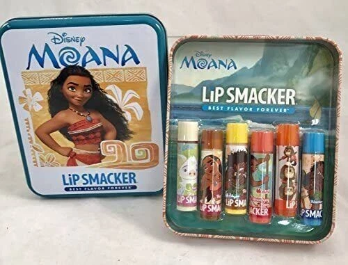 Lip Smacker Disney Moana Lip Balm with Tin can, 6-pc Pack