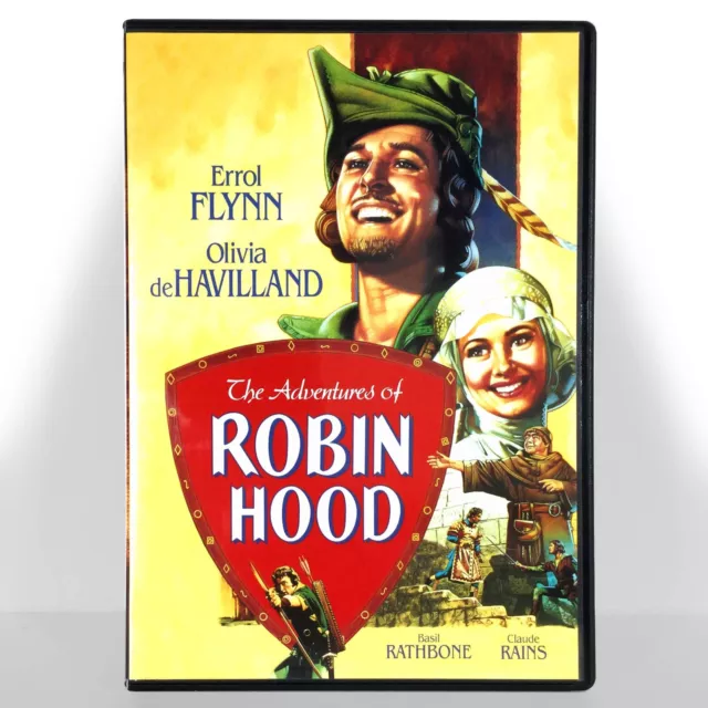 The Adventures of Robin Hood (DVD, 1938, Full Screen) Like New !   Errol Flynn