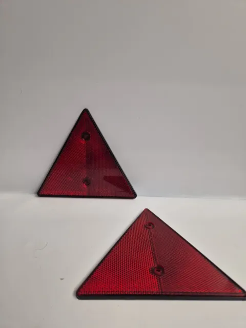 Réflecteur / catadioptre de triangle 2 pièces pour remorque Sacex