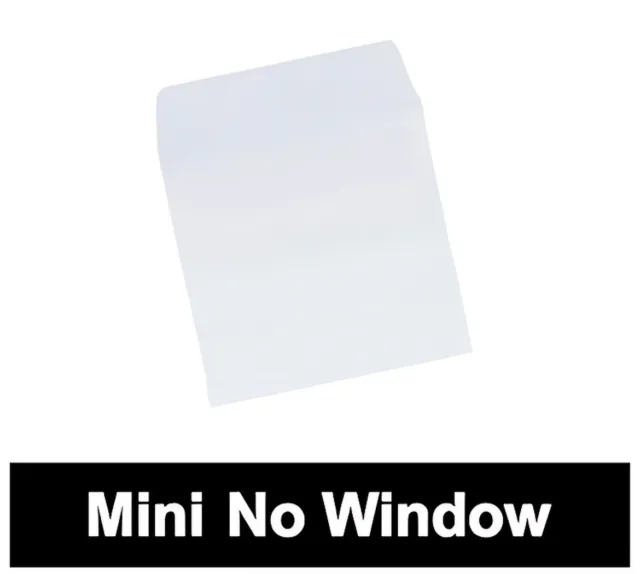 300 3" Mini Paper CD Sleeves with Flap (No Window)