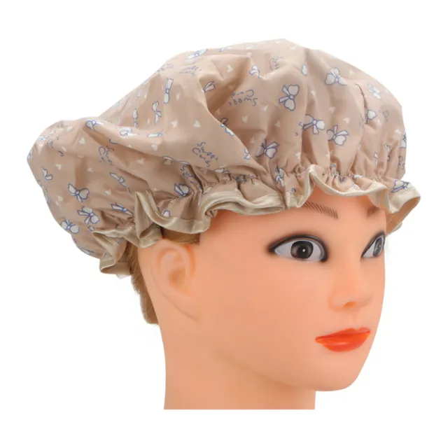 3 un. gorras de ducha impermeables gorras elásticas forradas de cabello Miss