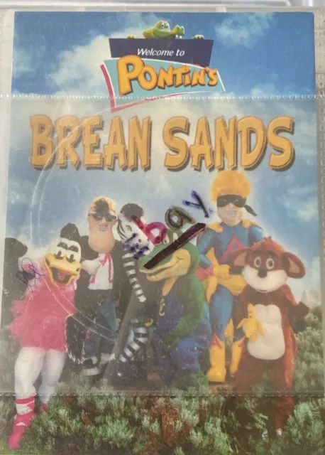 Pontins Brean Sands Large Postcard Unused Of Characters Capt Crock Etc Waf