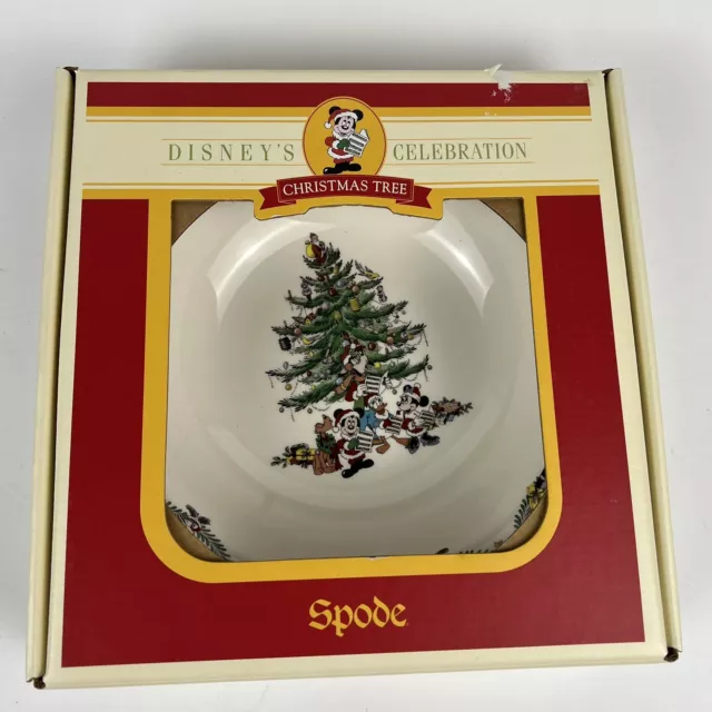 Spode Disney Characters Christmas Tree All Purpose Bowl - 2003 Collectible - New