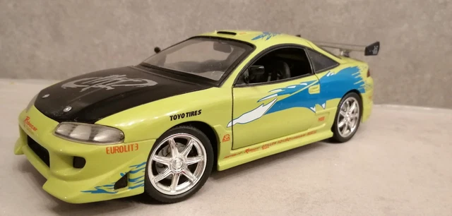 【希少】FAST&FURIOUS MITSUBISH ECLIPSE 1/18 Mitsubishi Eclipse ERTL Fast Furious Brian O Connor 1:18 Toy