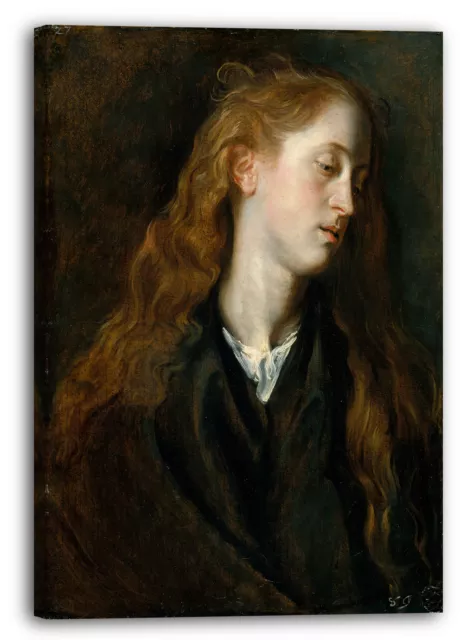 Kunstdruck Anthony van Dyck - Studie Sie den Kopf einer jungen Frau