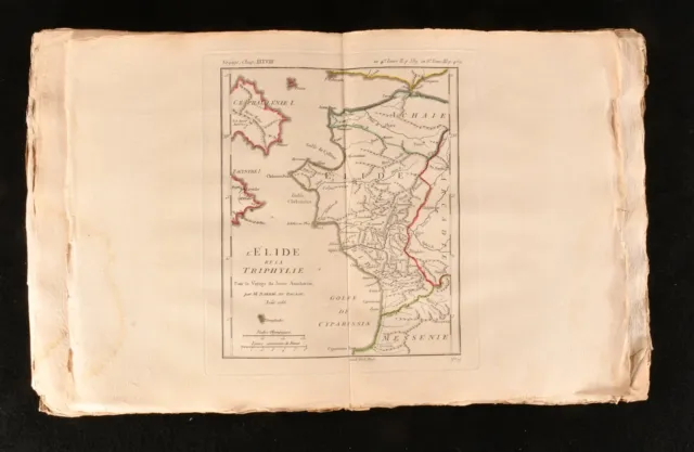 1788 Recueil de Cartes Geographiques Ancient Greece Illustrated Plates 1st ed