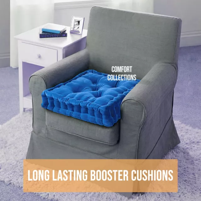 Booster Seat Cushion Soft Adult Chunky Dining Office Garden Armchair Chair 45x45 2