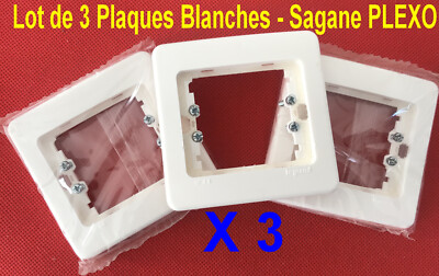 Lot De 10 Plaques Legrand SAGANE Anis - Prises, Interrupteurs Et Poussoirs, Neuf Sous Blister