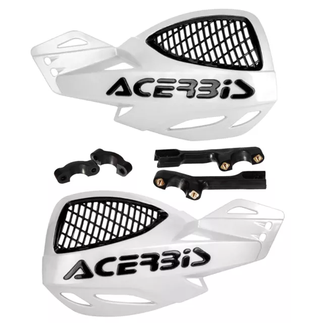 MF4135 - Paramani Acerbis Uniko Vented Bianco/Nero Universale Moto Cross Enduro