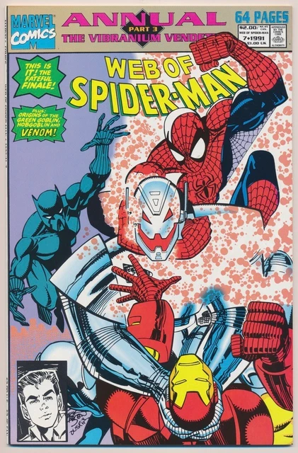Web of Spider-Man #7 Annual Comic Book - Marvel Comics!