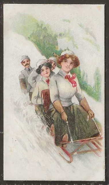 Wills Scissors-Sporting Girls 1913-#29- Sleighing