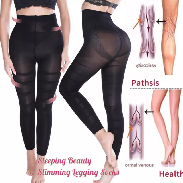 ANTI CELLULITE COMPRESSION Women High Waisted Shaping Leggings Slim  Shapewear US $15.79 - PicClick
