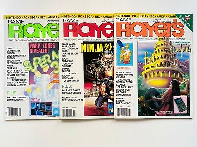 Game Player's Magazine LOT OF 3 May June July 1990 Nintendo Sega NEC