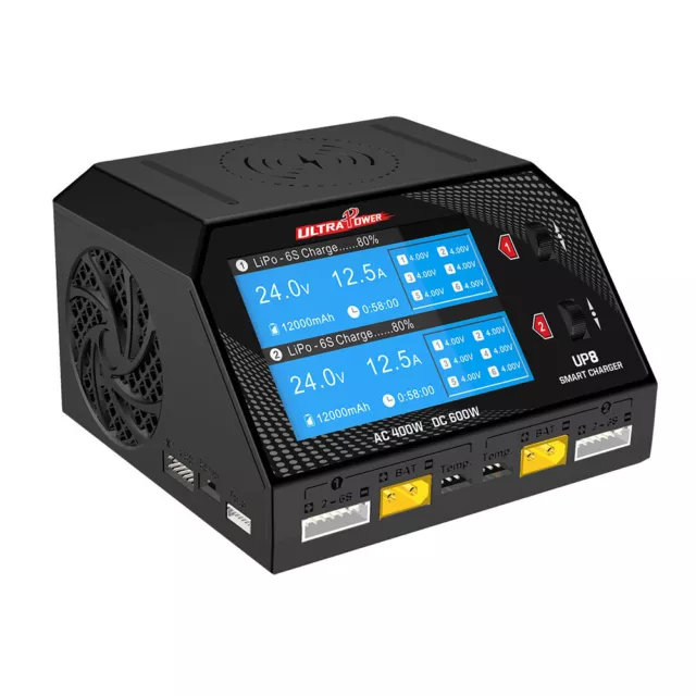 ULTRA POWER UP8 Dual Channel AC 400W DC 600W Battery Balance Charger Discharger