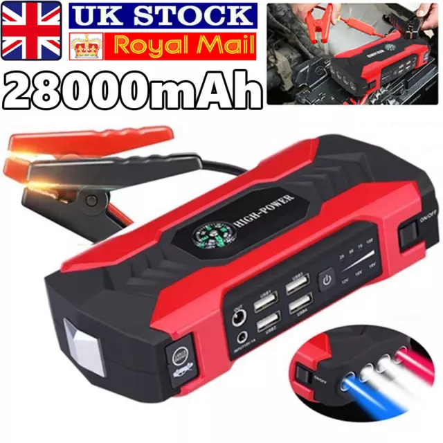 28000mAh Car Jump Starter Pack Booster Battery Charger Emergency Power Bank/UK