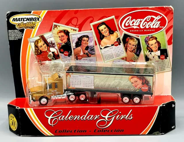 Matchbox Coca-Cola Semi Truck #6 Calendar Girls Sep/Oct 1947 1/64 Die Cast