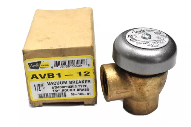 Apollo Valves AVB1-12 Atmospheric Type 1/2" NPT Vacuum Breaker 125 PSI