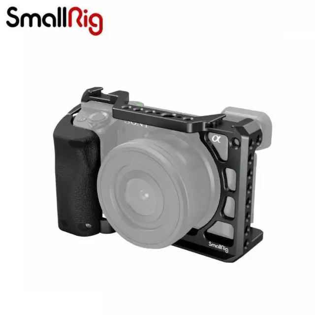SmallRig Cage with Silicone Handle for Sony A6100/A6300/A6400 Camera-3164