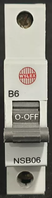 Wylex NSB Typ B einpolig MCB 6A 240V NSB06