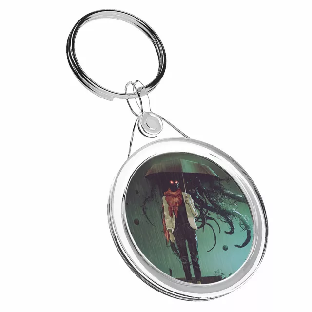 1 x Scary Creepy Horror Girl Spooky - Keyring IR02 Mum Dad Birthday Gift #14016