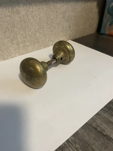 Vintage Brass Door Knob Set