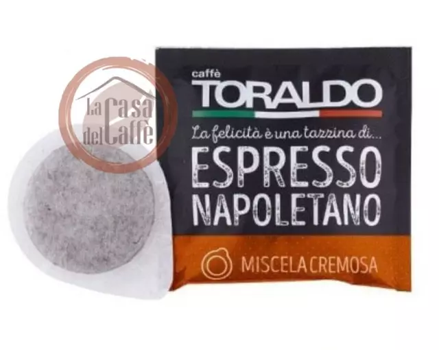 Cialde caffè Toraldo miscela cremosa ESE 44 mm filtro carta.