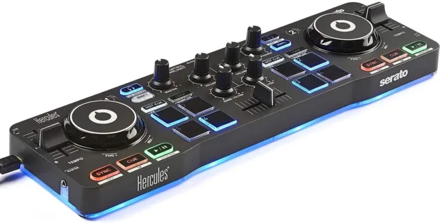 MIDI Controller Hercules DJControl StarlightPA + Soundkarte Schwarz SEHR GUT