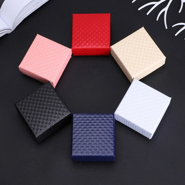 Kraft Paper Jewellery Organizer Box Ring Earring Storage Box