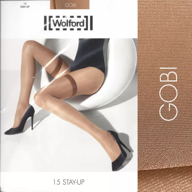 Wolford Spez. Edit. 15 Stay Up • S • gobi... senza cuciture, con nastro di raso liscio