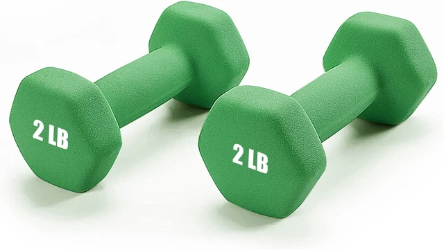 Portzon Weights Anti-roll Neoprene Dumbbells Set