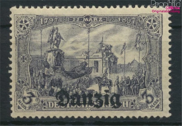 Gdansk 13a neuf avec gomme originale 1920 allemagne-surcharge (9519875